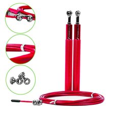 Скакалка скоростная 4yourhealth Jump Rope Premium 3м металлическая на подшипниках 0194 Красная