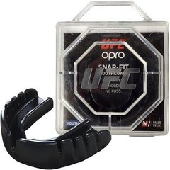 Капа OPRO Snap-Fit UFC детская (возраст до 11) Black (ufc.002263001)