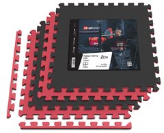 Мат-пазл Hop-Sport EVA 2см HS-A020PM - 4 частин червоно-чорний (5902308222786)