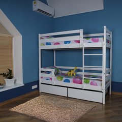 Двоярусне ліжко з ящиками (babyson 6) 80x190см