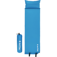 Самонадувающийся коврик Outtec с подушкой гладкий голубой (5907766662839)