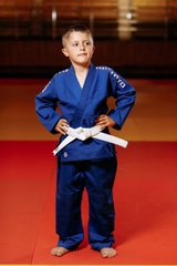 Детское кимоно для дзюдо Kintayo Koka синее 350 гр/м.кв. (KOKA-BL-110)