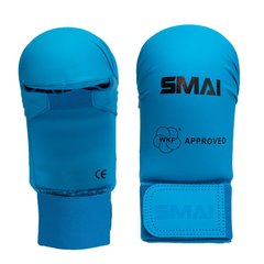 Рукавички для карате з ліцензією WKF сині SMAI sm p101 - XS