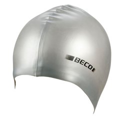 Шапочка для плавання BECO 7397 Metallic силікон 11 срібний (сірий)