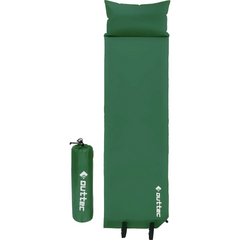 Самонадувний килимок Outtec з подушкою гладкий зелений (5907766668374)
