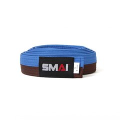 Подвійний пояс для кімоно SMAI синій/коричневий SMAI SM B001PMSE-GU 260