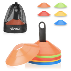 Набор фишек для тренировок Gymtek 18см х 5см / 50шт разноцветные (5907766666110)