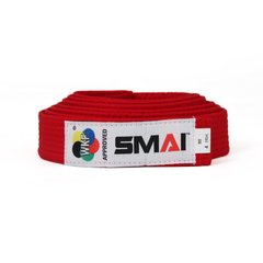 Пояс для кімоно з ліцензією WKF червоний SMAI SM B001RWKF - 320 см
