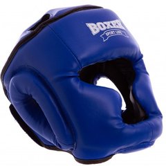 Шлем тренировочный BOXER кожвинил синий (2036-02С-M)
