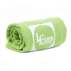 Охлаждающее полотенце для фитнеса и спорта 4CAMP из микрофибры CT01 зеленый 100х30см (CT01 GREEN)