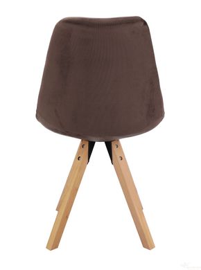 Стілець Saida Jumi у скандинавському стилі з дерев'яними ніжками коричневий (5900410246942)
