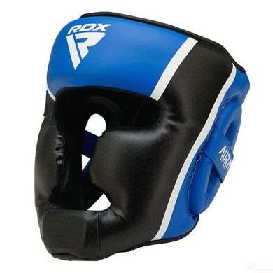 Боксерский шлем RDX AURA PLUS T-17 Blue/Black S (капа в комплекте)