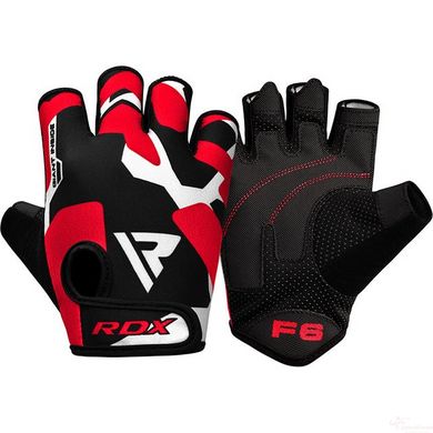 Рукавички для фітнесу RDX F6 Sumblimation Red S, XL