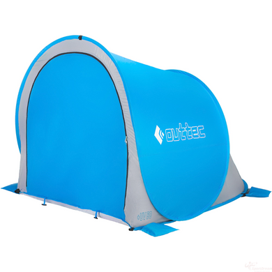 Самораскладывающаяся палатка Outtec с молнией голубой (5907766660491)