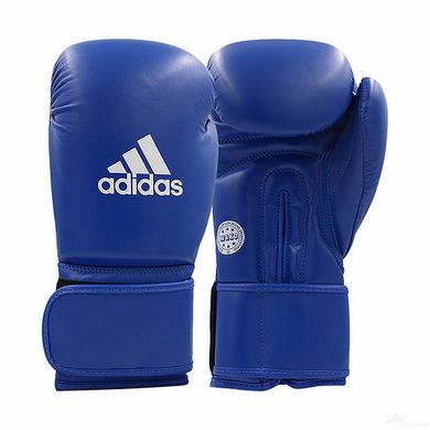 Шкіряні боксерські рукавички WAKO ADIDAS ADIWAKOG1 синій - 10 унцій