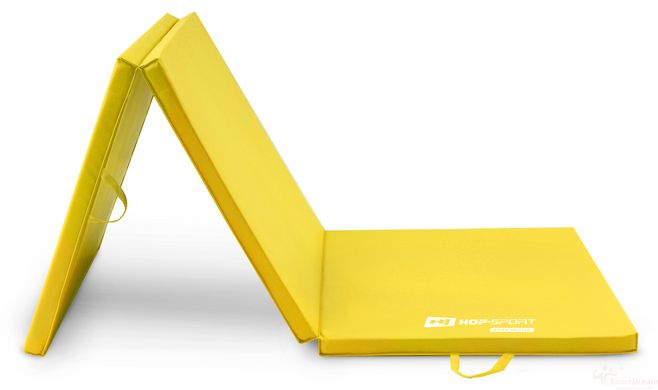 Gymnastics mat Hop-Sport HS-064FM 4cm solid yellow