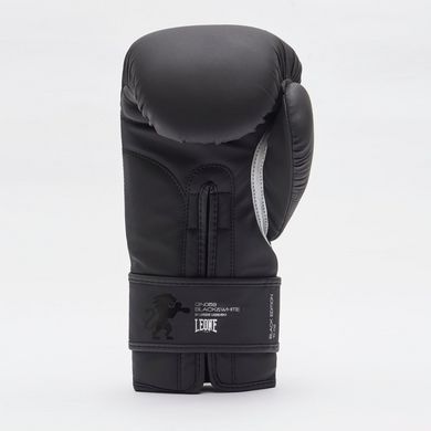 Боксерские перчатки Leone GN059 Black/White 10 унций (капа в комплекте)