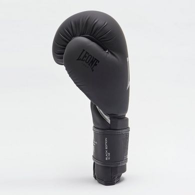 Боксерские перчатки Leone GN059 Black/White 10 унций (капа в комплекте)