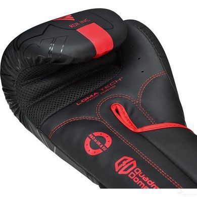 Боксерские перчатки RDX F6 Kara Matte Red 12 унций