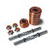 Dumbbells assembled 2 pcs x 7.5 kg with an orange damper HA-DD15 orange