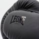 Боксерские перчатки Leone GN059 Black/White 10 унций (капа в комплекте)