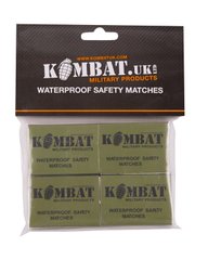 Спички водозащитные KOMBAT UK Waterproof matches (pack of 4)
