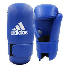 Перчатки полуконтакт Open Hand Semi-Contact Gloves с лицензией WAKO синие ADIDAS WAKOG3 - XS