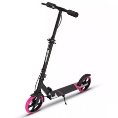 Самокат с ручным тормозом Razzo CITY 200 мм алюминиевый HUL1-200 Black/Pink