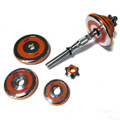 Dumbbells assembled 2 pcs x 10 kg with an orange damper HA-DD20 orange