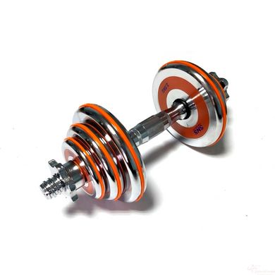 Dumbbells assembled 2 pcs x 10 kg with an orange damper HA-DD20 orange