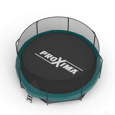 Батут Proxima Premium 427 см (14 ft) з сіткою &mdash; 8 опор | Навантаження 160 кг + БЕЗКОШТОВНА ДОСТАВКА