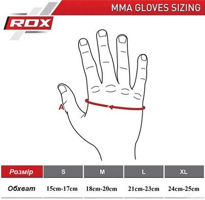 Перчатки для ММА RDX F12 Model GGRF Black S (капа в комплекте)