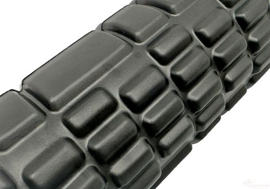 Массажный роллер EasyFit Grid Roller Mini 30 см черный