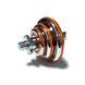 Dumbbells assembled 2 pcs x 10 kg with an orange damper HA-DD20 orange