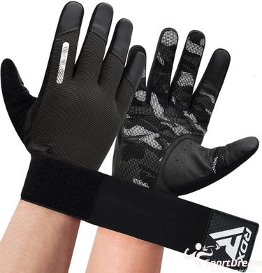 Перчатки для фитнеса RDX T2 Touch Screen Friendly Full Fingerf Black M