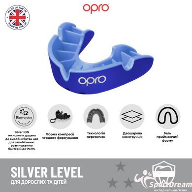 Капа OPRO Silver доросла (вік 11+) White/Silver (ufc.102514003)