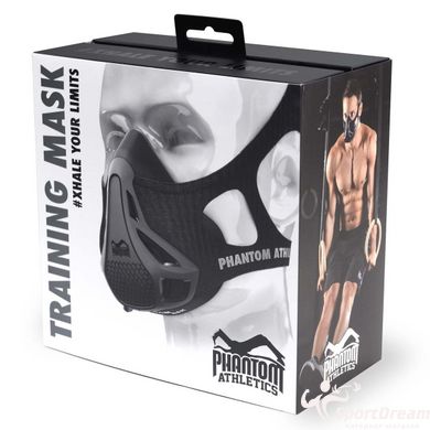 Маска для тренування дихання Phantom Training Mask Black, S