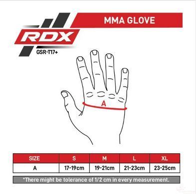 Рукавички ММА RDX T17 Aura Gold XL