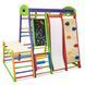 Детский спортивный комплекс SportBaby Акварелька Plus 1-4 (150 см) 9-в-1 со столом и скалолазкой