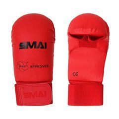 Перчатки для каратэ с лицензией WKF красные SMAI sm p101 - M