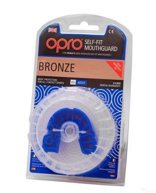 Капа OPRO Bronze Blue (art.002184002), Синій