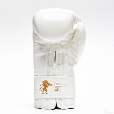 Боксерские перчатки Leone GN059W White/Gold 10 унций (капа в комплекте)