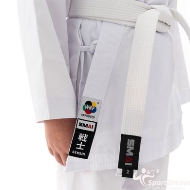 Кимоно для карате Senshi WKF Aproved | белое | SMAI U-SENS, Розмір 0000 (100)