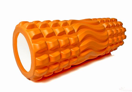 Massage roller EasyFit Wavyspines 33 cm Orange