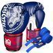 Боксерські рукавиці Phantom Muay Thai Blue 12 унцій, бинти в подарунок (PHBG2496-12)
