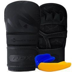 Перчатки для ММА (Греплинговые перчатки) RDX T15 Noir Inner Matte Black XL
