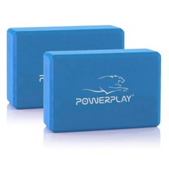 Блоки для йоги 2шт. (пара) PowerPlay 4006 Yoga Brick EVA Синий