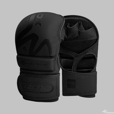 Перчатки для ММА (Греплинговые перчатки) RDX T15 Noir Inner Matte Black XL