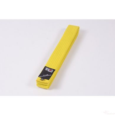 Yellow kimono belt IPPON GEAR CLUB series, length 220 cm