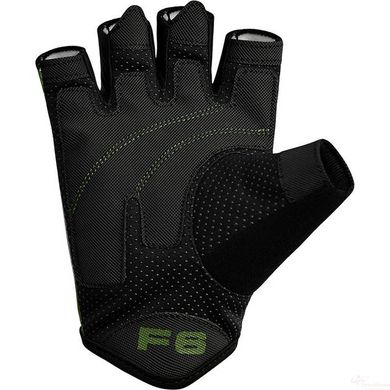 Рукавички для фітнесу RDX F6 Sumblimation Black/Green S, S